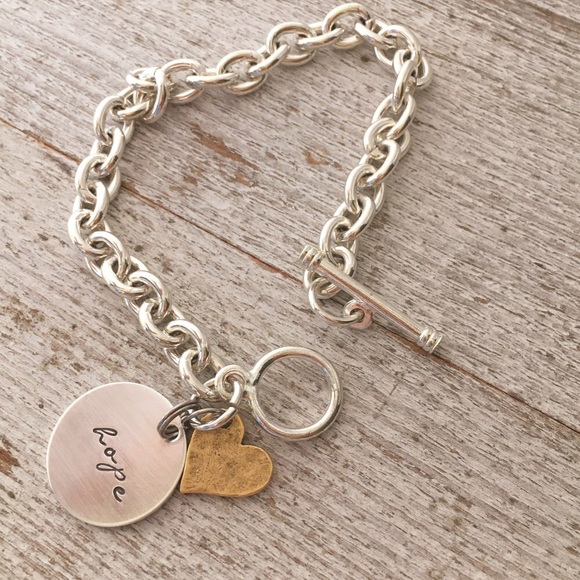 SOLD OUT Hope and Love toggle bracelet - Picture 2 of 2